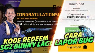 KODE REDEEM SG2 BUNNY DARI HABIB JAFAR CARA REPORT BUG DI ADVANCE SERVER DAN DAPETIN 1000DM ASLI [upl. by Domingo]