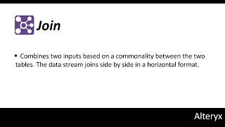 21 Alteryx Tutorial Join [upl. by Nogras778]