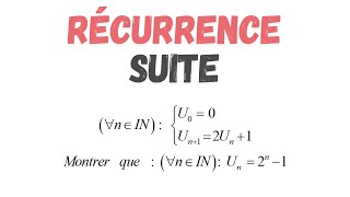 Suites  Démonstration par récurrence  suites récurrentes [upl. by Rooke]