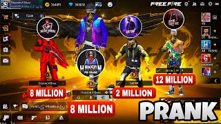 Satvik  Nitin free fire Decor bhai and Hakson Bhai 🔥 Angel Emote Prank 😂 Garena Free Fire Max [upl. by Prince]