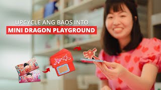 CNY tutorial  How to make Singapores Dragon Playground with Ang Baos 🐉🧧 [upl. by Htenek]