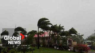 Hurricane Beryl makes landfall in Caribbean as powerful Category 4 storm [upl. by Norel]