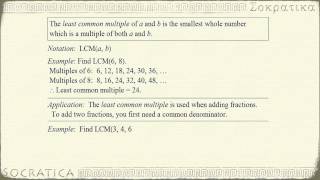 Least Common Multiples [upl. by Anrahc597]