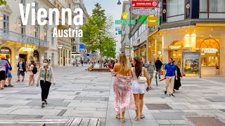 Vienna Austria 🇦🇹  Evening Walk  September 2021  4KHDR Walking Tour ▶86min [upl. by Eniretac]