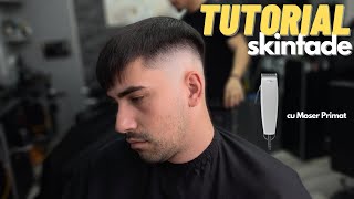 Tutorial Barber Skin Fade  Invata sa tunzi  Lam tuns cu Moser Primat [upl. by Graner233]