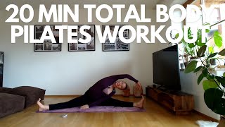 20 MIN TOTAL BODY PILATES WORKOUT  PILATES  WARM UP BUTT CORELEGS ARMS AND STRETCHING [upl. by Ballman]