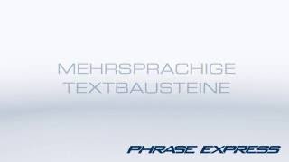 Mehrsprachige Textbausteine [upl. by Ariem]