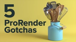 New in Cinema 4D R19 5 Gotchas to Avoid in Cinema 4D R19 ProRender [upl. by Wandy]