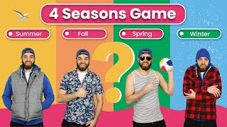 English Game for Kids  4 Seasons Game spring summer fall winter [upl. by Adleremse811]