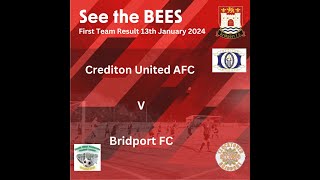 Crediton v Bridport 13th January 2024 [upl. by Leoni]