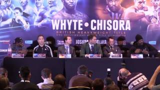 WATCH Chisora throws table at Whyte [upl. by Loni913]