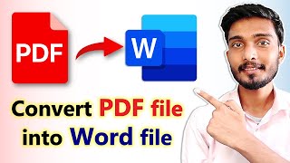 How to Convert PDF to Word for Free  2023 [upl. by Noraj129]