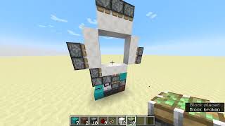 How to make a 3x3 piston door in Minecraft Java 1211 [upl. by Hanway53]