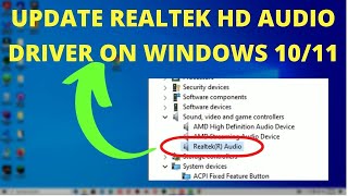 How to Download and Install Realtek HD Audio Manager amp Driver on Windows 10 Windows 11 [upl. by Naux]