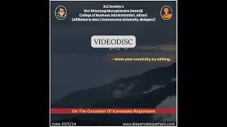 Videodisc competition for BBA STUDENTS at KLE’S BBA COLLEGE ATHANI [upl. by Anaya]