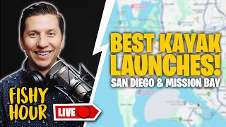 BEST KAYAK FISHING LAUNCHES REVEALED  FISHY HOUR  LIVE FISHING TALK SHOW 8724 [upl. by Lladnor]