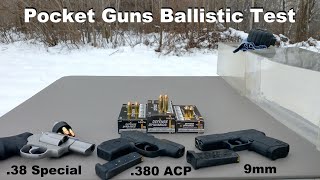 Fiocchi Defense Dynamics in Pocket Guns  9mm VS 38 Special VS 380 ACP [upl. by Ramedlav]