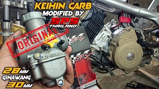 Original 28mm KEIHIN carb modified by SPS to 30mm Ganda ng response sa 66mm bore ng Raider 150 [upl. by Yennek945]