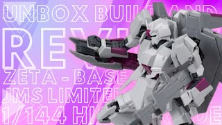 JMS  HG 1144 WHITE ZETA gunpla gundam review [upl. by Nassir]