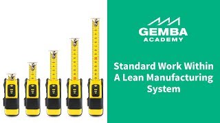 Learn What Standard Work is Within a Lean Manufacturing System [upl. by Nwadal894]