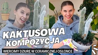 Nie popełniaj tego błędu przy sadzeniu sukulentów🌵  Robię odpływ w ceramicznej osłonce [upl. by Ariajay765]