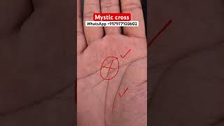 Mystic cross astrology palmanalysis palmistry palmstudy palmreading fortune motivation [upl. by Faxun]