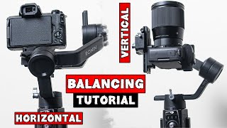 DJI Ronin SC Balancing Tutorial  Shoot Horizontal and Vertical Videos [upl. by Yetnruoc]