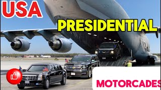 USA PRESIDENTIAL MOTORCADES MUST WATCH [upl. by Ezra356]