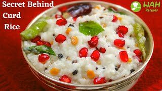 Curd Rice  Restaurant Style Curd Rice  Curd Rice Indian Recipe  Spicy Curd Rice Wahrecipes [upl. by Adriane933]