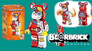 Building LEGO Bearbrick Minifigures Unofficial  StepbyStep Tutorial amp Review Interstellar Bear [upl. by Dallman]