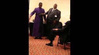 How to dress a COGIC Bishop in Class A attire Pt1 [upl. by Assetak308]