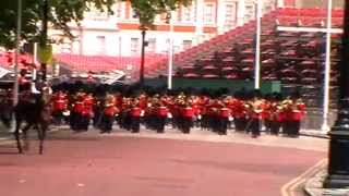 Trooping the Colour rehearsal May 2014  march off [upl. by Freda]