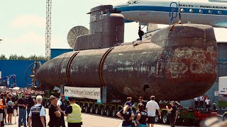 Das UBoot U17  Ankunft im Technikmuseum Sinsheim 4K Video [upl. by Nimrak14]