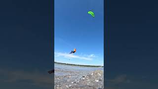 Sliding n Glidin in Denmark crazyflykiteboarding kiteboarding oldschool kitesurfing gath [upl. by Narad81]