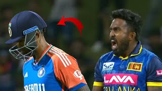 Sri Lankan bowler Asithas abusive gesture for Surya Kumar Yadav after took his wicket in Ind vs SL [upl. by Ardme]