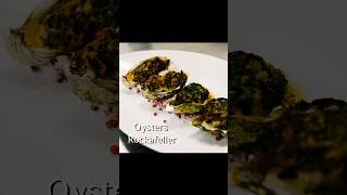 Oysters Rockefeller baked oysters topped with savory spinach herbs amp breadcrumbs [upl. by Kcirded]