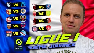 MES 9 PRONOSTICS LIGUE 1  LILLE  NICE  METZ  PSG  LE HAVRE  MARSEILLE [upl. by Onitnas]