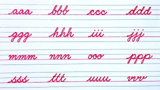 How to write cursive writing  Cursive handwriting practice  Cursive letters a to z  i Write [upl. by Oiceladni]