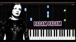 Edith Piaf  Padam Padam  Easy Piano Music [upl. by Pengelly896]