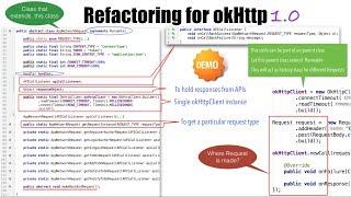 Web services amp Android  Part 6 Refactoring for okHttp  10 [upl. by Bergen594]