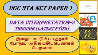 quotData InterpretationFull Mark Part2 UGC NET amp TNSET Exam Latest Questions Solving100 Resultquot [upl. by Alekat]