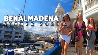 Benalmadena Spain Relaxing Day Summer 2023 September Update Costa del Sol  Málaga 4K 60fps [upl. by Yremrej470]