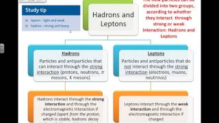 Classifying Particles and Antiparticles Hadrons Leptons Baryons Mesons Particle Physics 8 [upl. by Urian]