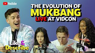 MatPat amp Friends Explore the Eras of Mukbang LIVE vidcon  Like amp Describe Podcast 8 [upl. by Michi]