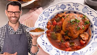 Chicken Cacciatori Recipe  Easy Dinner Recipe [upl. by Yuhas]