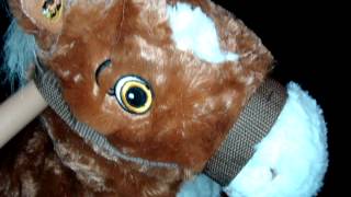 Tek Nek Rockin Rider Plush Talking amp Mouth Moving Ride On Pony Animated Sound [upl. by Damales]