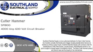 Cutler Hammer Westinghouse SPB 100 4000 4000 Amp 600 Volt Insulated Case Circuit Breaker [upl. by Adeuga]