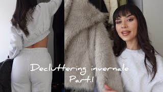 Decluttering inverno part1  Collezione cappotti capi spalla  Organizzazione armadio… [upl. by Isahella]