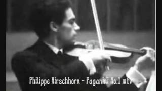 Phillipe Hirschhorn playes Paganini concerto No 1 mtv 13 [upl. by Anileda]