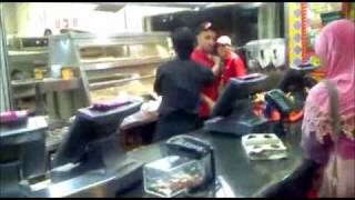 KFC Worker Loses it [upl. by Notsob]